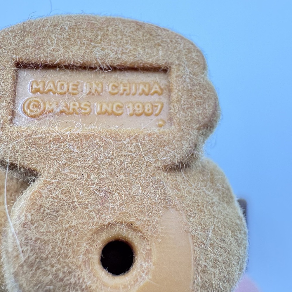 (2) Vtg Mars Flocked Fuzzy Teddy Bear Plain M&Ms + Snickers‎ Candy Collectible - Picture 7 of 7